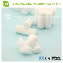 sterile dental cotton roll follow by CE and ISO13485 , 100% absorbent cotton